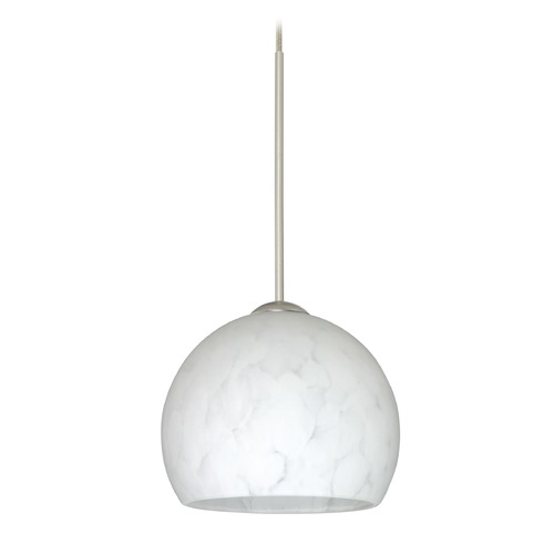 Besa Lighting Besa Lighting Palla Satin Nickel Mini-Pendant Light 1XT-565819-SN