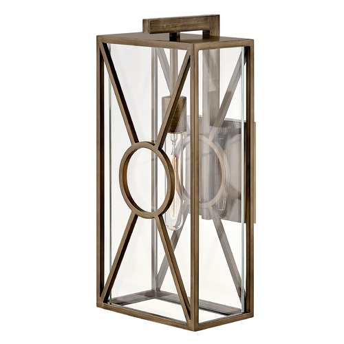 Hinkley Brixton 18.75-Inch Burnished Bronze Outdoor Wall Light by Hinkley Lighting 18374BU