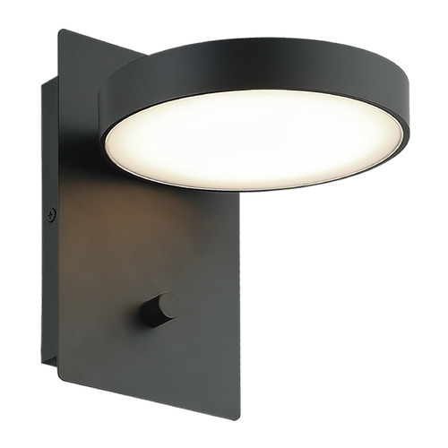 Matteo Lighting Matteo Lighting Azton Black LED Switched Sconce S01801BK