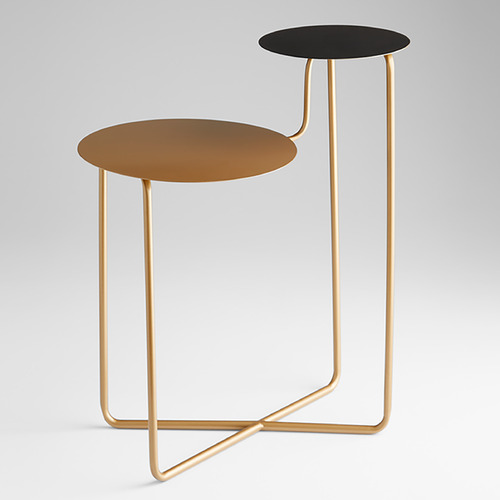 Cyan Design Cyan Design Dena V Bronze and Black Accent Table 11229