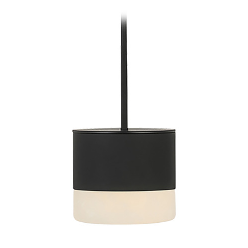 Visual Comfort Modern Collection Gable Alabaster Pendant in Nightshade Black by Visual Comfort Modern SLPD51830B