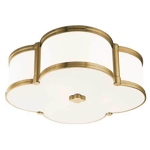 Hudson Valley Lighting Chandler 3-Light Flush Mount in Aged Brass by Hudson Valley Lighting 1216-AGB