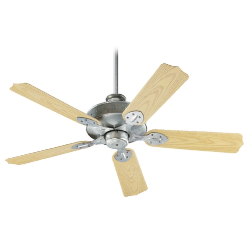 Quorum Lighting Hudson Galvanized Ceiling Fan Without Light by Quorum Lighting 137525-9