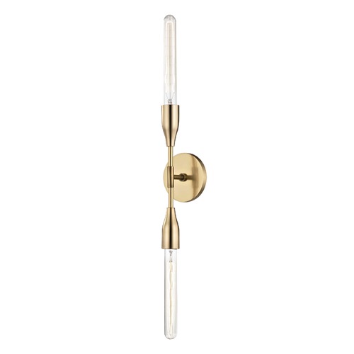 Mitzi by Hudson Valley Tara Aged Brass Sconce by Mitzi by Hudson Valley H116102-AGB