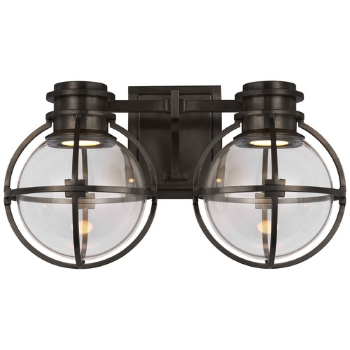 Visual Comfort Signature Collection Chapman & Myers Gracie LED Vanity Light in Bronze by Visual Comfort Signature CHD2482BZCG