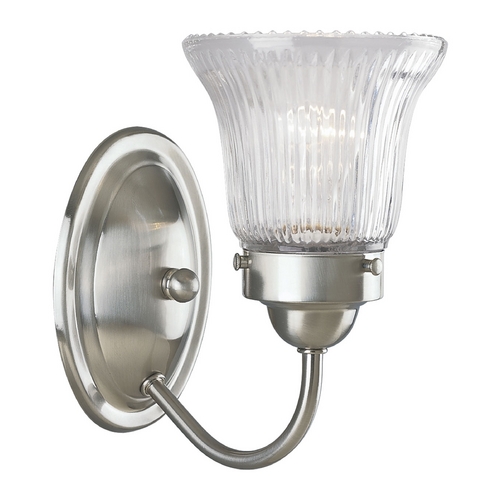 Progress Lighting Economy Sconce in Brushed Nickel by Progress Lighting P3287-09