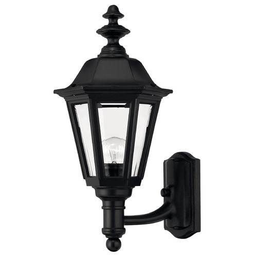 Hinkley Outdoor Wall Light with Clear Glass in Black by Hinkley Lighting 1419BK