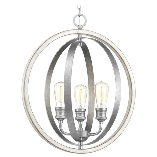Progress Lighting Conestee Galvanized 3-Light Pendant by Progress Lighting P500093-141