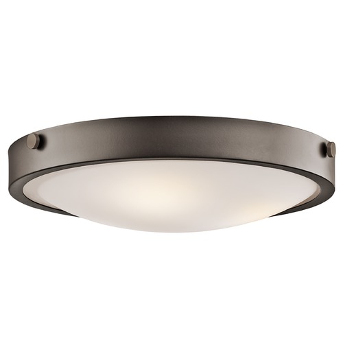 Kichler Lighting Lytham 17.25-Inch Flush Mount in Olde Bronze by Kichler Lighting 42275OZ