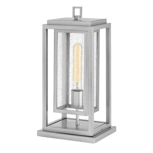 Hinkley Republic 16.50-Inch 12V LED Pier Mount Lantern in Nickel by Hinkley Lighting 1007SI-LV