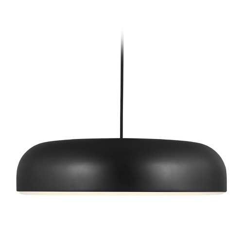 Visual Comfort Modern Collection Kosa 18-Inch LED Pendant in Black by Visual Comfort Modern 700TDKOSA18B-LED930