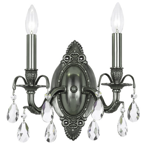 Crystorama Lighting Crystorama Lighting Dawson Pewter Sconce 5562-PW-CL-MWP