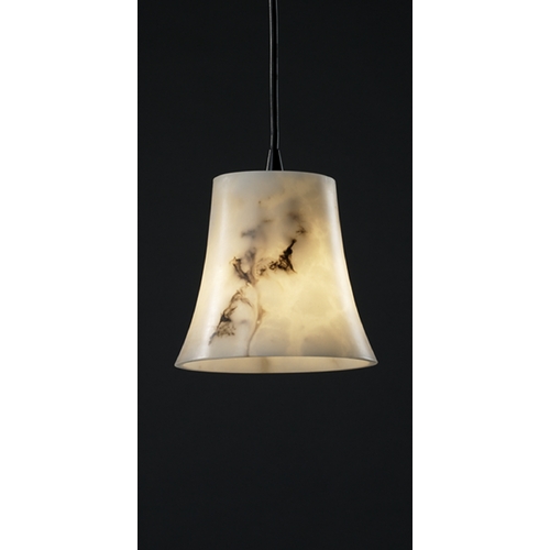 Justice Design Group Lumenaria Collection Mini Pendant by Justice Design Group FAL-8816-20-MBLK