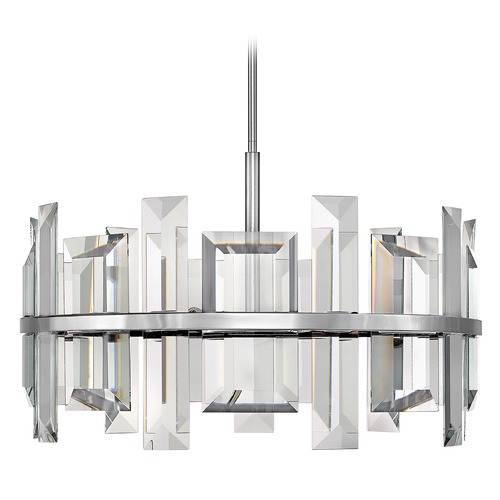Fredrick Ramond Odette 30-Inch Crystal Pendant in Polished Nickel by Fredrick Ramond FR39215PNI
