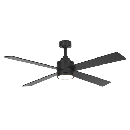 Minka Lavery Falco 54-Inch LED Ceiling Fan in Coal Black by Minka Aire F796L-CL