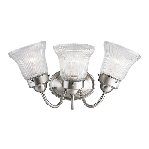 Progress Lighting Economy Bathroom Light in Brushed Nickel by Progress Lighting P3289-09