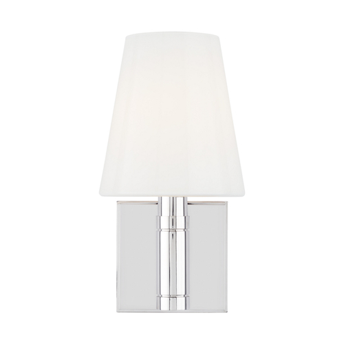 Visual Comfort Studio Collection Thomas OBrien 10.63-Inch Tall Beckham Classic Polished Nickel Sconce by Visual Comfort Studio TV1011PN