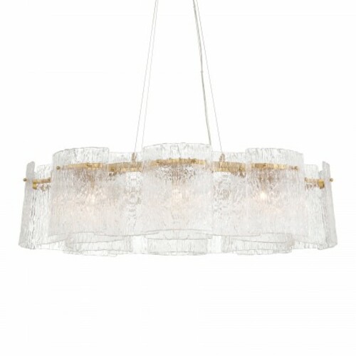 Metropolitan Lighting Brookstreet 8-Light Linear Pendant in Legacy Brass by Metropolitan N2288-732
