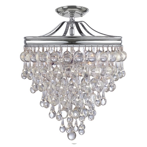 Crystorama Lighting Crystorama Lighting Calypso Polished Chrome Semi-Flushmount Light 130-CH_CEILING