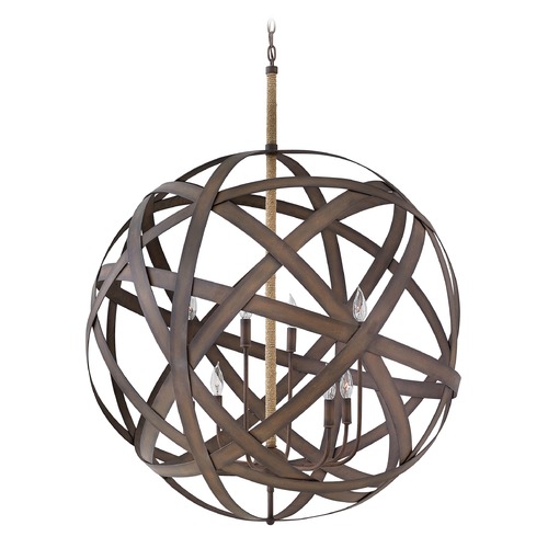 Fredrick Ramond Carson 34-Inch Orb Chandelier in Vintage Iron by Fredrick Ramond FR40708VIR