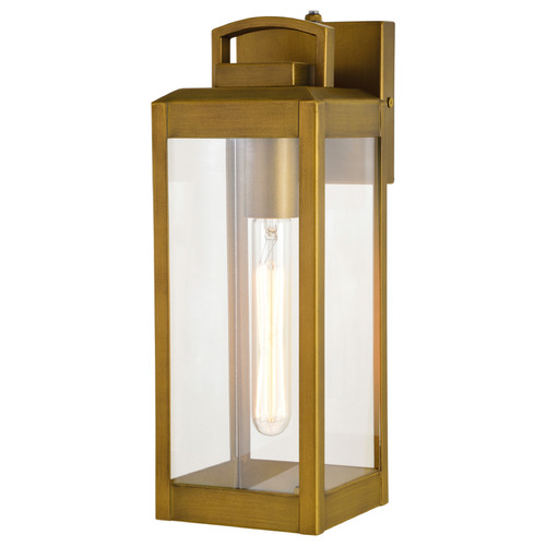 Vaxcel Lighting Vaxcel Lighting Kinzie Vintage Brass Outdoor Wall Light T0628