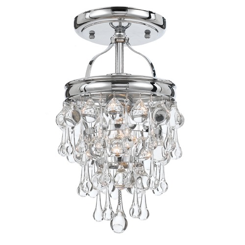 Crystorama Lighting Crystorama Lighting Calypso Polished Chrome Semi-Flushmount Light 131-CH_CEILING
