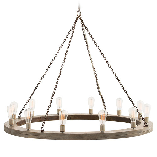 Arteriors Home Lighting Geoffrey 48-Inch Medium Chandelier in Grey Wood by Arteriors Home 84174