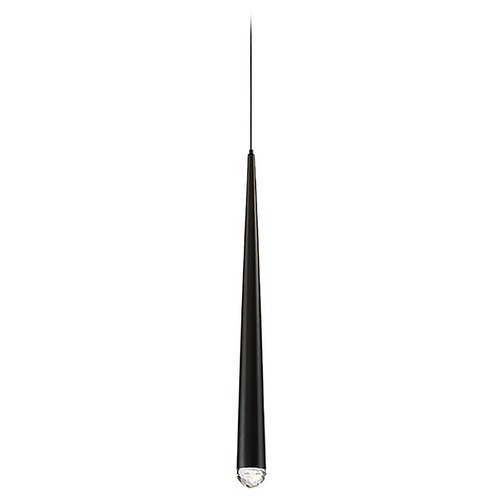 Modern Forms by WAC Lighting Cascade 18.90-Inch High LED Mini Pendant in Black by Modern Forms PD-41719-BK