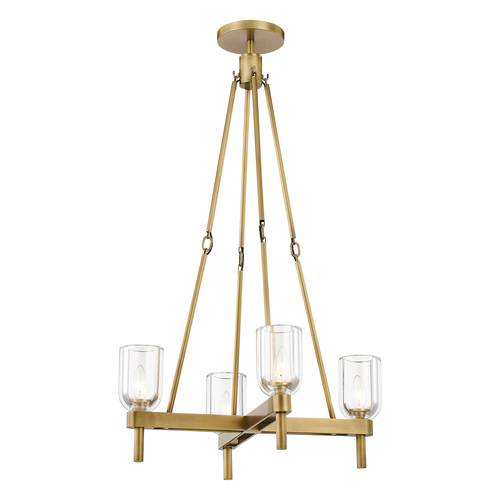 Alora Lighting Alora Lighting Elisa Carlucci Lucian Vintage Brass Chandelier PD338422VBCC