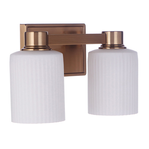 Craftmade Lighting Bretton Satin Brass Bathroom Light by Craftmade Lighting 12912SB2