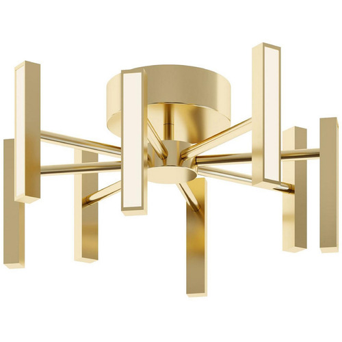 AFX Lighting Afx Lighting Indra Satin Brass LED Semi-Flushmount Light IDRC16LAJUDSB