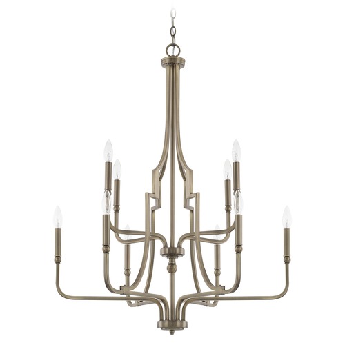 Capital Lighting Dawson 30-Inch Wide Chandelier in Aged Brass by Capital Lighting 419391AD