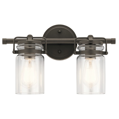 Kichler Lighting Brinley 15.75-Inch Vanity Light in Olde Bronze by Kichler Lighting 45688OZ