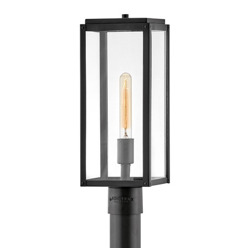 Hinkley Max 19.25-Inch Black Post Light by Hinkley Lighting 2591BK