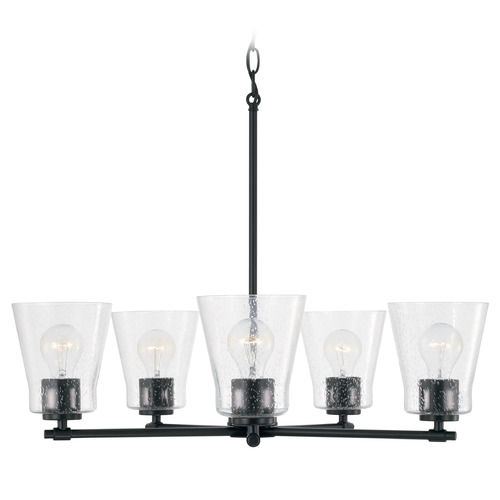 HomePlace by Capital Lighting Baker 27-Inch Chandelier in Matte Black by HomePlace by Capital Lighting 446951MB-533
