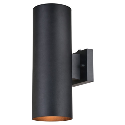 Vaxcel Lighting Vaxcel Lighting Chiasso Textured Black Outdoor Wall Light T0653