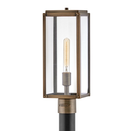 Hinkley Max 19.25-Inch Burnished Bronze Post Light by Hinkley Lighting 2591BU