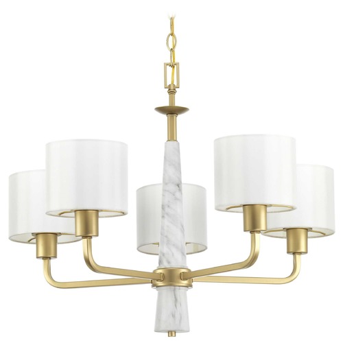 Progress Lighting Palacio Vintage Gold 5-Light Chandelier by Progress Lighting P400098-078