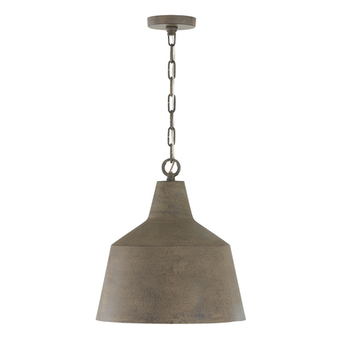 Capital Lighting Capital Lighting Quarry Clay Pendant Light with Bowl / Dome Shade 335311CY