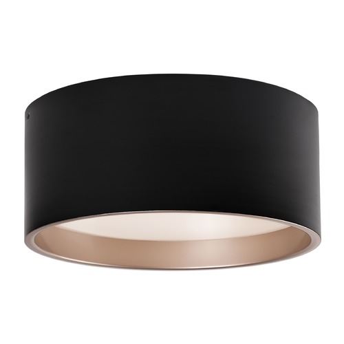 Kuzco Lighting Modern Black and Gold LED Flush Mount 3000K 1887LM by Kuzco Lighting FM11418-BK