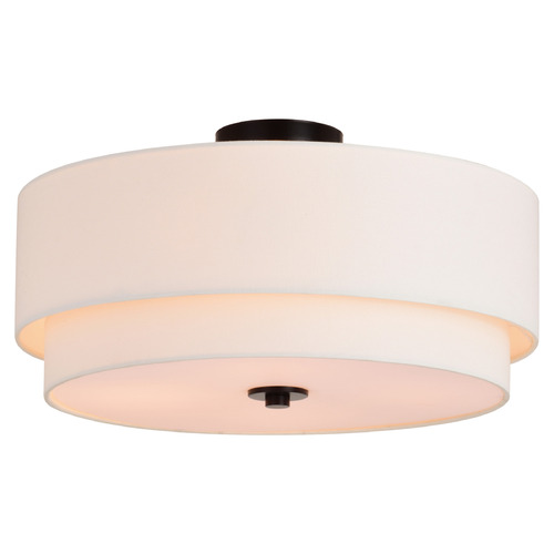 Vaxcel Lighting Vaxcel Lighting Burnaby Black Semi-Flushmount Light C0258
