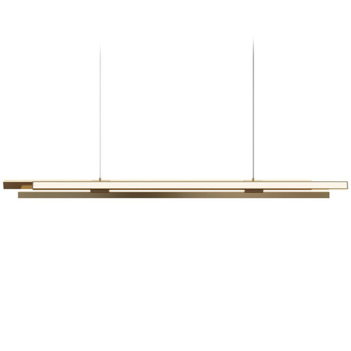 AFX Lighting Afx Lighting Indra Satin Brass LED Island Light IDRP0344LAJUDSB