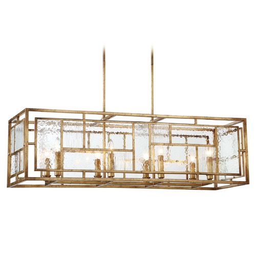 Metropolitan Lighting Edgemont Park Pandora Gold Leaf Linear Light by Metropolitan Lighting N6478-293