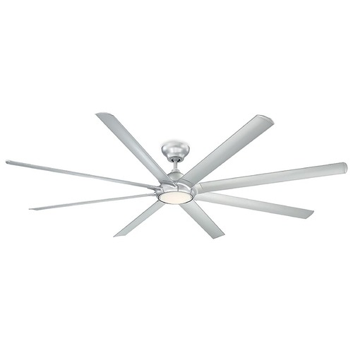 Modern Forms by WAC Lighting Hydra 96-Inch LED Smart Outdoor Fan in Titanium Silver 2700K by Modern Forms FR-W1805-96L-27-TT
