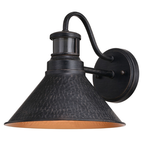 Vaxcel Lighting Vaxcel Lighting Outland Aged Iron & Light Gold Barn Light T0669