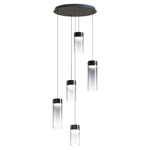 ET2 Lighting Highball Gunmetal LED Multi-Light Pendant by ET2 Lighting E21185-142GM