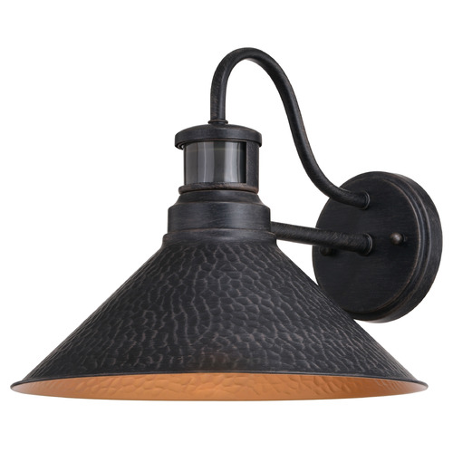 Vaxcel Lighting Vaxcel Lighting Outland Aged Iron & Light Gold Barn Light T0670