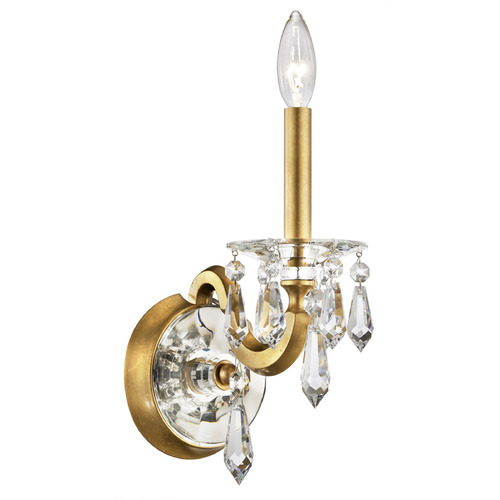 Schonbek Lighting Schonbek Worldwide Lighting Napoli Heirloom Gold Sconce S7601N-22R
