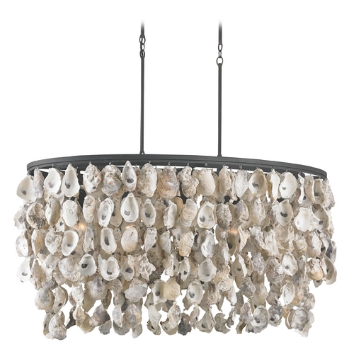 Currey and Company Lighting Currey and Company Lighting Natural / Black Smith Pendant Light 9492