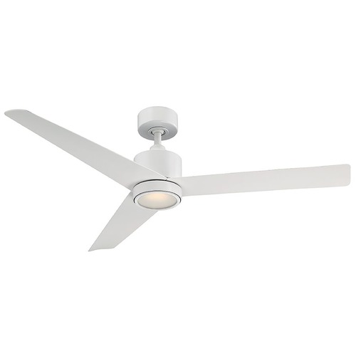 Modern Forms by WAC Lighting Lotus 54-Inch LED Smart Outdoor Fan in Matte White 2700K by Modern Forms FR-W1809-54L-27-MW